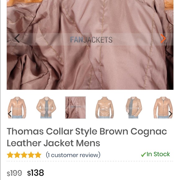 fanjackets Jackets & Coats Fanjacket Cognac Thomas Style Teal